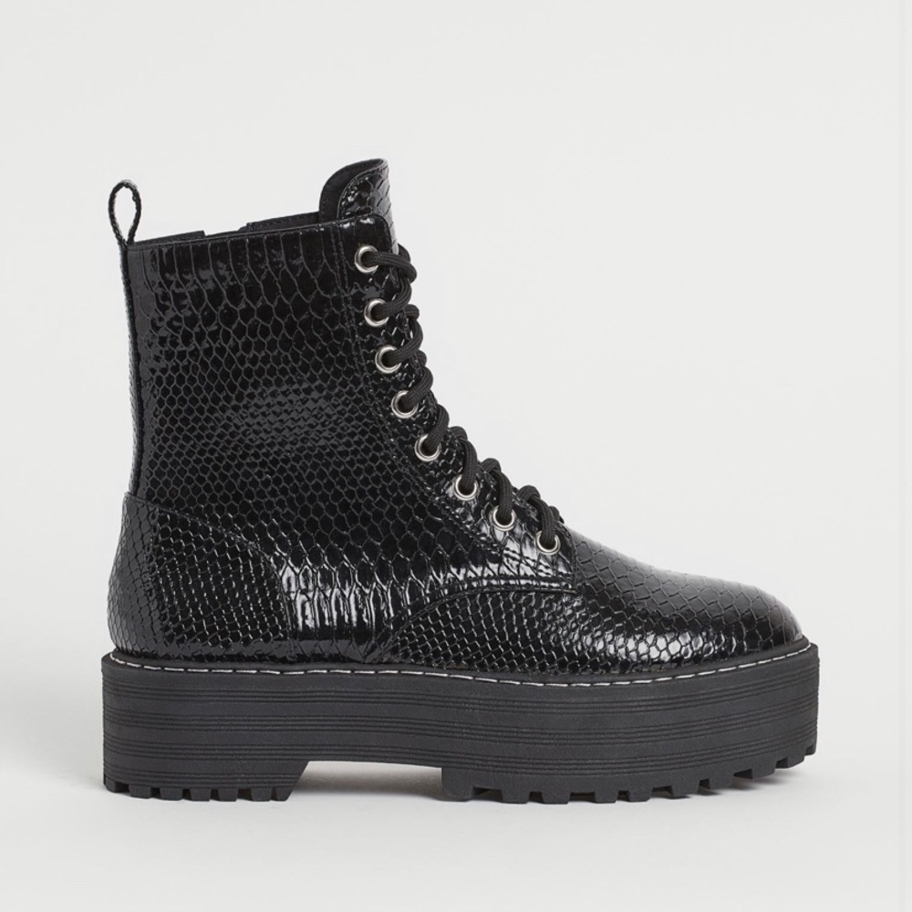 Platform Combat Boots
